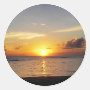 Caraïben Sunrise Ronde Sticker