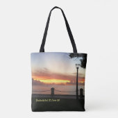 Caraïben Sunset Tropical Personalize Draagtas (Achterkant)
