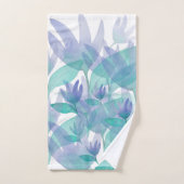 Caraibes bleu vert Aquarelle Fleurs d'émerveilleme (Serviette à main)