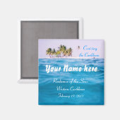 Caraibes Croisière Magnet personnalisé (Recto/Verso)