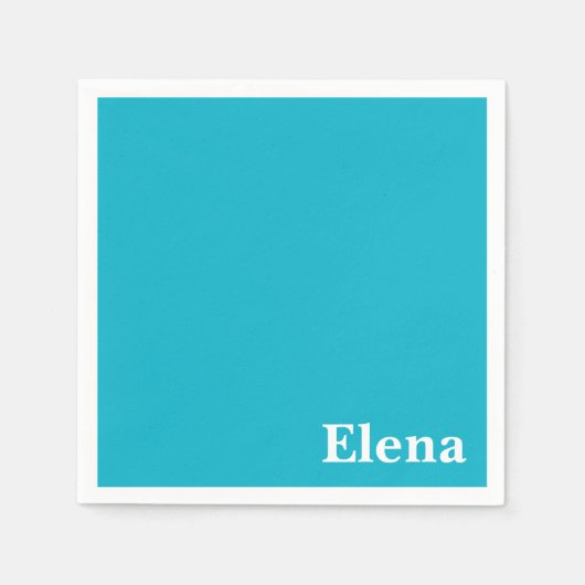 Caraïbisch blauw  servetten (Voorkant)