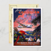  Caraïbisch Briefkaart voor reizen (Voorkant / Achterkant)