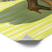  Caraïbisch dansereiwit Poster (Hoek)