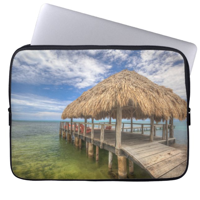Caraïbisch dock laptop sleeve (Voorkant)