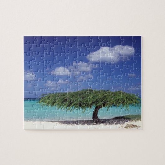 Caraïbisch gebied, Aruba. Eagle Beach Legpuzzel (Horizontaal)
