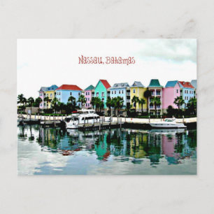 Caraïbisch gebied: Nassau Bahamas marina Briefkaart