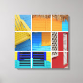 Caraïbisch kraakbeen canvas afdruk (Voorkant)