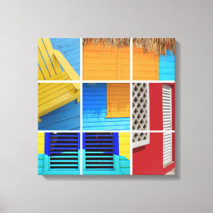 Caraïbisch kraakbeen canvas afdruk