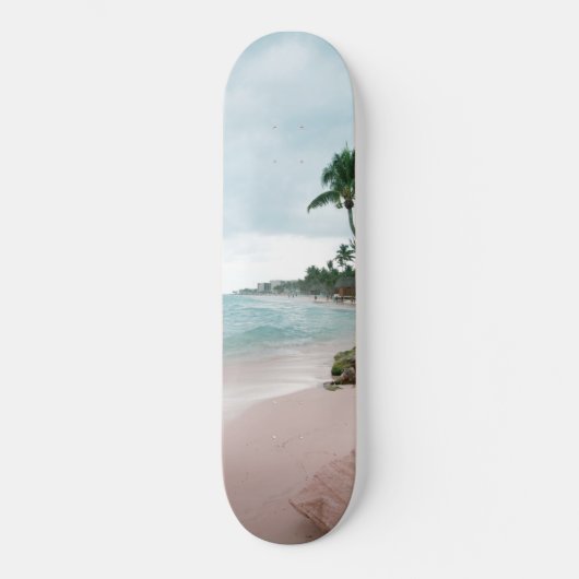 Caraïbisch palm nummer 1 #tropical #wall #art skateboard (Voorkant)