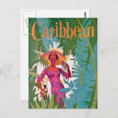  Caraïbisch reizen Briefkaart (Voorkant / Achterkant)