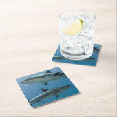 Caraïbisch rif vierkante kartonnen onderzetter (Insitu)