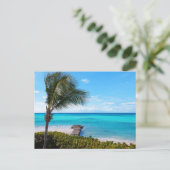 Caraïbisch strand briefkaart (Staand voorkant)