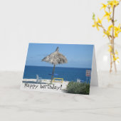 Caraïbisch strand kaart (Gele Bloem)