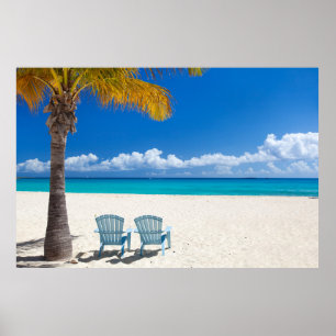Caraïbisch strand poster
