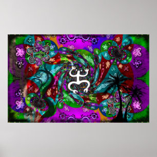 Caraïbisch Taino-Poster Poster