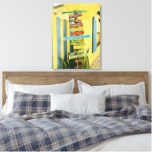 Caraïbisch Tiki-teken Canvas Afdruk (Insitu (Slaapkamer))