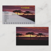 Caraïbisch Visitekaartje voor reizen (Voorkant / Achterkant)