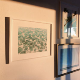 Caraïbisch waterpatroon en textuur Fotografie Poster