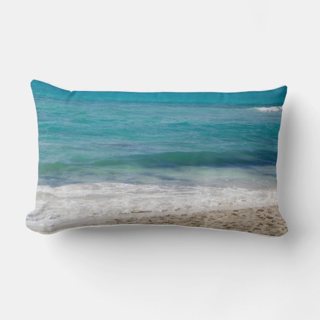 Caraïbisch Zee Beach Kussen (Voorkant)