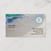 Caraïbisch Zee Beach Scene Logo Visitekaartje (Voorkant)