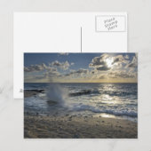 Caraïbisch Zee, Kaaimaneilanden. Scheergolven Briefkaart (Voorkant / Achterkant)