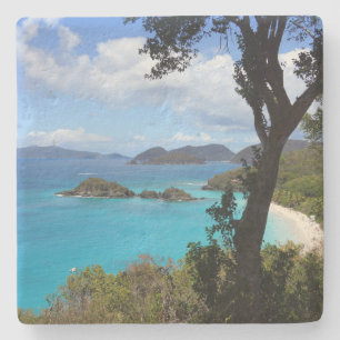 Caraïbische baai stenen onderzetter