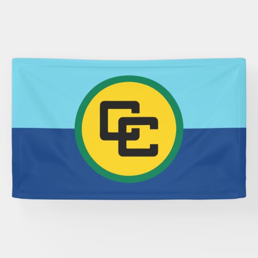 Caraïbische communautaire vlag Banner (Horizontaal)