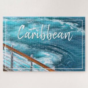 Caraïbische cruise - Turquoise Water Wake Photo Legpuzzel