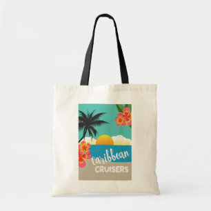 Caraïbische cruiseschopende zonsondergang op stra tote bag