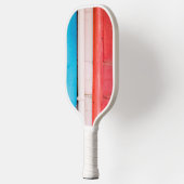 Caraïbische kleuren - abstract pickleball paddle (Links)
