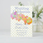 Caraïbische orchideeën, tropische waterverf bloeme kaart (Staand voorkant)