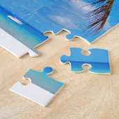 Caraïbische palmboom legpuzzel (Zijkant)