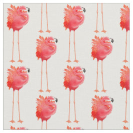 Caraïbische roze flamingo Bird Fabric Stof