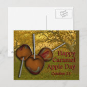 Caramel Apple Day Briefkaart 21 oktober (Voorkant / Achterkant)