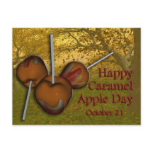 Caramel Apple Day Briefkaart 21 oktober