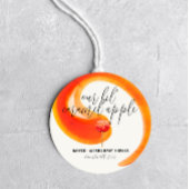Caramel Apple - Red Baby shower Favor Sticker