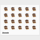 Caramel British Traybake Ronde Sticker (Vel)