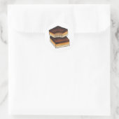 Caramel British Traybake Ronde Sticker (Tas)