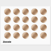 Caramel Calligraphie Monogramme Stickers cire (Feuille)