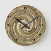 Caramel Cream Twist Ronde Klok (Voorkant)