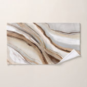 Caramel Crème café fluides art abstrait (Serviette à main)