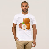Caramel Cubes Lollies Mens T-shirt (Devant entier)