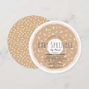 Caramel Donut Baby Sprinkle Shower by Mail Circle Kaart