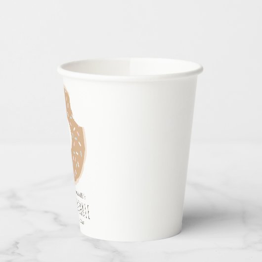 Caramel Donut Baby Strooi Papier Cups Papieren Bekers (Links)