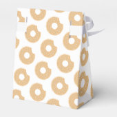 Caramel Donut dank u Baby shower cadeau Bedankdoosjes (Achterkant)
