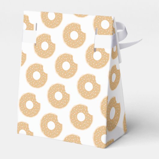 Caramel Donut dank u Baby shower cadeau Bedankdoosjes (Achterkant)