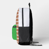 Caramel et bandes blanches avec pochette verte fra (Droite)