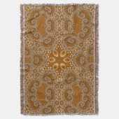 Caramel Fractal Lace Deken (Voorkant Verticaal)