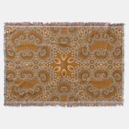 Caramel Fractal Lace Deken