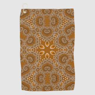 Caramel Fractal Lace  Golfhanddoek